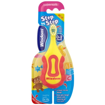 (image for) WISDOM TOOTHBRUSH STEP BY STEP SUPERSOFT - 0-2YEARS