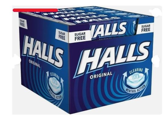 (image for) HALLS MENTHOL ORIGINAL SUGARFREE - 32G