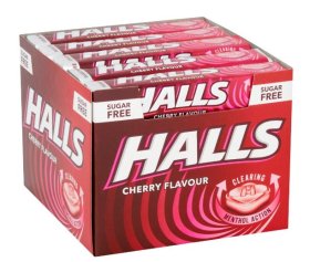 (image for) HALLS MENTHOL CHERRY SUGARFREE - 32G