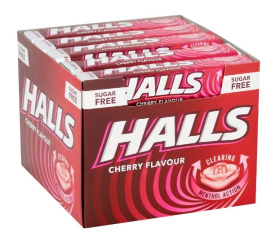 (image for) HALLS MENTHOL CHERRY SUGARFREE - 32G