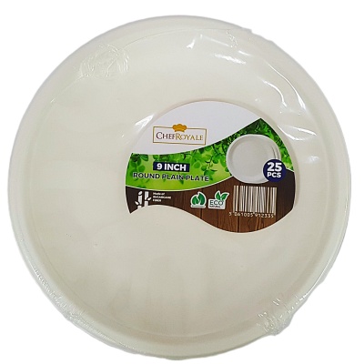 (image for) UDL BAGASSE PLATE ROUND 25S