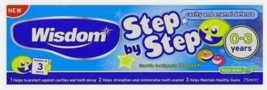 (image for) WISDOM PASTE STEPBYSTEP 0-3YRS - 75ML