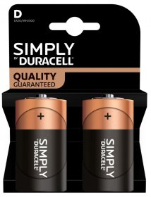 (image for) DURACELL D SIMPLY BATTERY - 2S