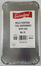 (image for) UDL FOIL CONTAINER+LID 10S - NO.13