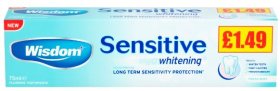 (image for) WISDOM PASTE SENS/WHITE PM1.49 - 75ML