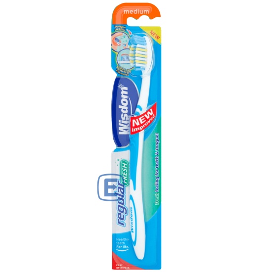(image for) WISDOM TOOTHBRUSH REGULAR FRESH 12 FOR 6 - MEDIUM