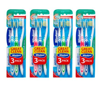 (image for) WISDOM REGULAR FRESH TOOTHBRUSH FIRM TRIPLE PACK