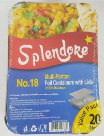 (image for) UDL FOIL CONTAINER+LID 20S - NO.18