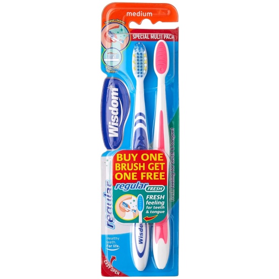 (image for) WISDOM TOOTHBRUSH TWIN - MEDIUM