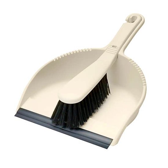 (image for) ADDIS DUSTPAN SET STIF CREAMLI - STD