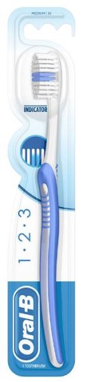 (image for) ORAL-B BRUSH 1-2-3 PM1.00 - MEDIUM