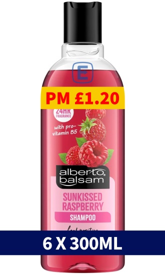 (image for) ALBERTO BALSAM SHAMPOO SUNKISSED RASPBERRY PM1.20 - 300ML