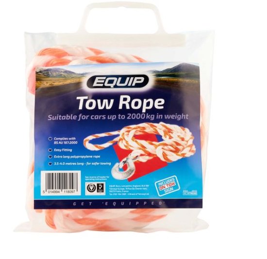 EQUIP TOW ROPE - 3.5-4M (image for) EQUIP TOW ROPE - 3.5-4M