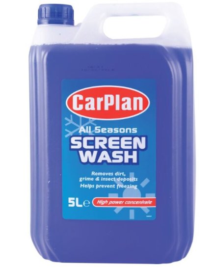 CAR-PLAN SCREEN WASH A/SEASON - 5L (image for) CAR-PLAN SCREEN WASH A/SEASON - 5L
