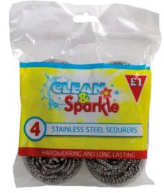 (image for) C&S S/STEEL SCOURERS PM1 - 4S