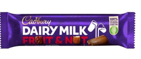 (image for) CADBURY DAIRY MILK FRUIT&NUT - 45G