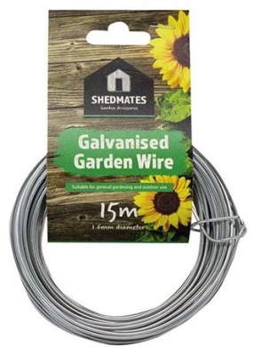 (image for) SHEDMATES GARDEN WIRE GALAVISED 1.6MM - 15M