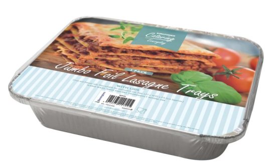 (image for) KF FOIL TRAY LASAGNE 3S - JUMBO