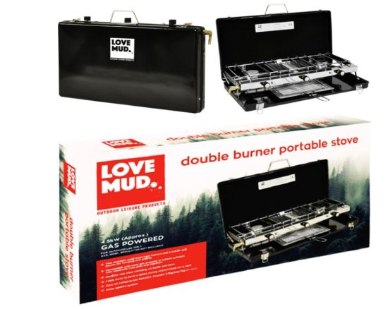 (image for) LOVEMUD DOUB BURNER PORT STOVE - STD