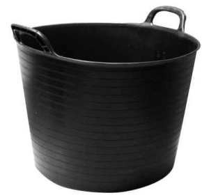 (image for) KINGFISHER BLACK FLEXI TUB