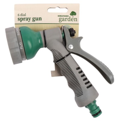 (image for) KINGFISHER GARDEN SPRAY GUN 6 DIAL - STD