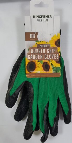 (image for) K/FISHER RUBBER GARDEN GLOVES - MEDIUM