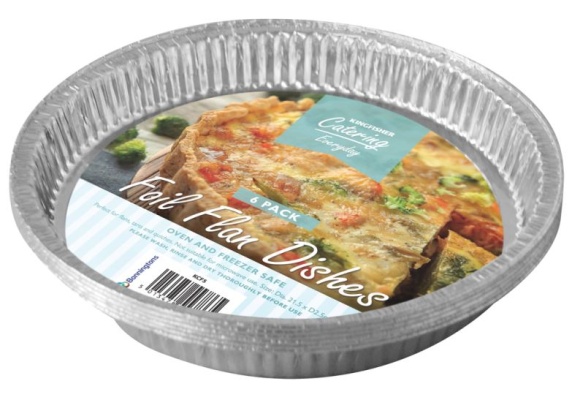 (image for) KF FOIL FLAN ROUND DISH 6S