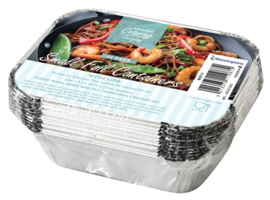 (image for) KF FOIL CONTAIN+LID RECT 12S