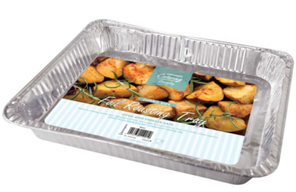 (image for) KINGFISHER FOIL RECTANGULAR ROASTING TRAY JUMBO