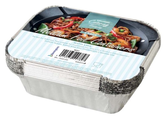 (image for) KF FOIL CONTAIN+LID RECT 9S
