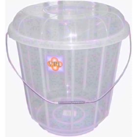 (image for) VPL PLASTIC BUCKET+LID CLEAR - 7L