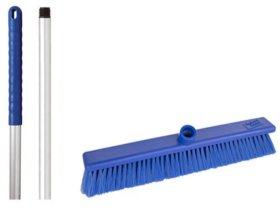 (image for) RS SOFT BROOM HEAD+HANDLE BLUE - 45CM