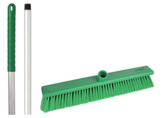 (image for) RS SOFT BROOM HEAD+HANDLE GREE - 45CM