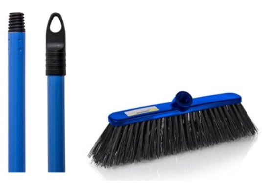 (image for) RS HW STIFF BROOMHEAD+HAND BLU - STD