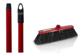 (image for) RS HW STIFF BROOMHEAD+HAND RED - STD