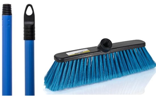 (image for) RS E/SOFT BROOM HEAD+HANDL BLU - ECO