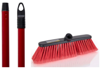 (image for) RS E/SOFT BROOM HEAD+HANDL RED
