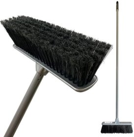 (image for) RS STIFF BROOM/HEAD+HAND SILVE - DELUXE