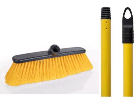 (image for) RS E/SOFT BROOM HEAD+HANDL YEL - STD