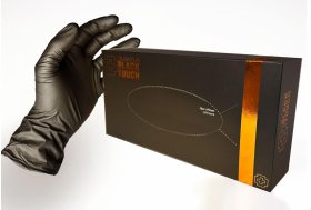 (image for) BLACK TOUGH GLOVES MEDIUM 100S - MEDIUM