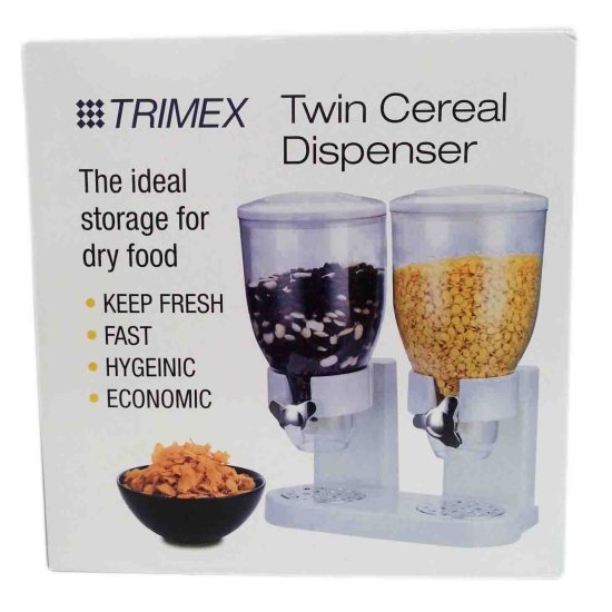 (image for) TRIMEX CEREAL DISPENSER TWIN - 17.5OZ