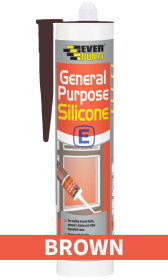 (image for) EVERBUILD GENERAL PURPOSE SILICONE BROWN - 280ML