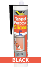 (image for) EVERBUILD GENERAL PURPOSE SILICONE BLACK -280ML