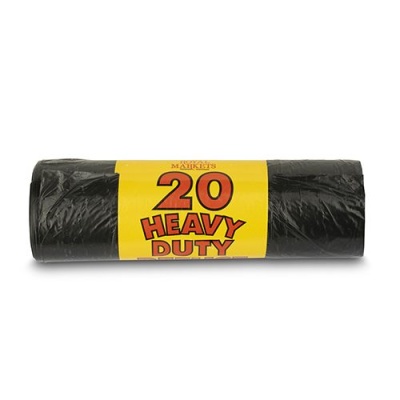 (image for) ROYAL MARKET REFUSE SACKS BLACK - 20S