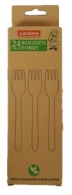 (image for) Caroline Wooden Forks 24S