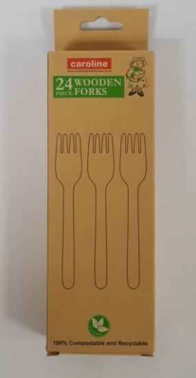 (image for) CAROLINE WOODEN FORKS - 24S