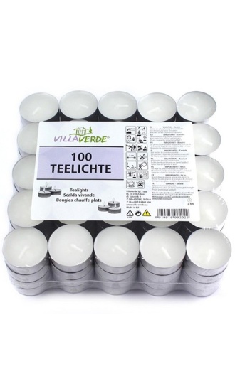 (image for) TEALIGHT CANDLE 4HRS - 100S