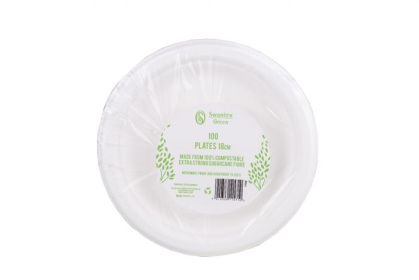 (image for) Swantex Bagasse Plate 100S- 9""
