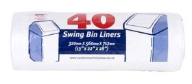 (image for) SWING BIN LINERS NON SCENTED - 40S