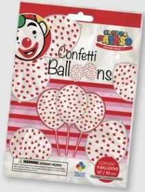 (image for) VAL BALLOON WITH CONFETTI - PK6